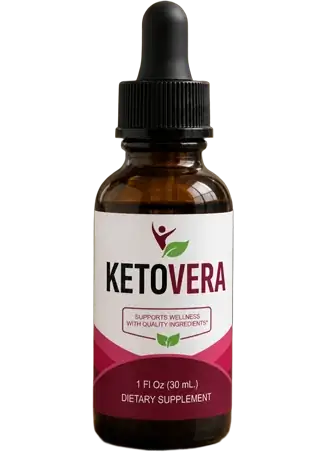 KetoVera liquid drops bottle with dropper